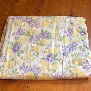 POTTERY BARN KIDS *Twin* Purple/Yellow Floral Duvet Cover 100% Cotton